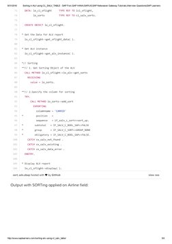 ALV Sorting with CL_SALV_TABLE | PDF | Software Engineering | Computer ...