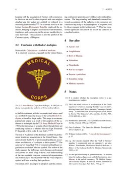 4
5
NOTES
keeping with the association of Hermes with commerce.
In this form the staﬀis often depicted with two winglets
atta