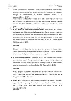 Megan Salomo
Business Management
PT2014-2075
                                                                    group
2
Huma