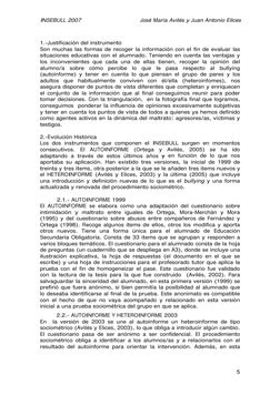 INSEBULL 2007  
José María Avilés y Juan Antonio Elices 
 
5
 
1.-Justificación del instrumento 
Son muchas las formas de rec