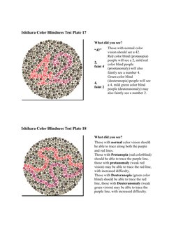 Ishihara Color Blindness Test Guide | PDF | Ophthalmology | Optics