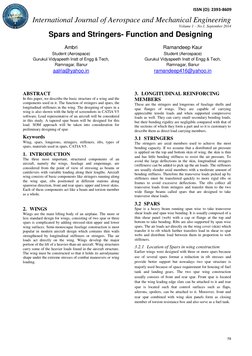Spars and Stringers in Aircraft Wings | PDF | Spar (Aeronautics) | Fuselage