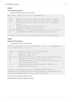 Comprehensive MS-DOS Command List | PDF | Dos | Command Line Interface