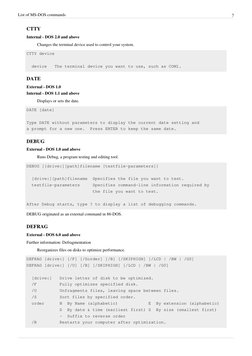 Comprehensive MS-DOS Command List | PDF | Dos | Command Line Interface