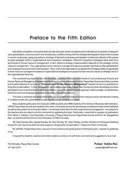 Nature and Scope of Human Resource Management
5
Preface to the Fifth Edition
Intensified competition among domestic private a