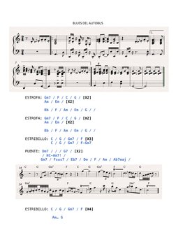 BLUES DEL AUTOBUS 
 
ESTROFA: Gm7 / F / C / G / [X2] 
         Am / Em / [X2] 
 
         Bb / F / Am / Em / G / / 
 
ESTROFA