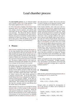 Chamber Process History and Process of Sulfuric Acid Production | PDF | Chemical ...