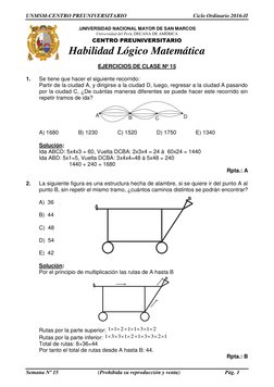 UNMSM-CENTRO PREUNIVERSITARIO 
Ciclo Ordinario 2016-II 
 
Semana Nº 15 
(Prohibida su reproducción y venta) 
Pág. 1 
A
B
A
B