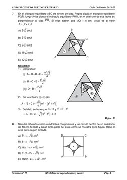 UNMSM-CENTRO PREUNIVERSITARIO 
Ciclo Ordinario 2016-II 
 
Semana Nº 15 
(Prohibida su reproducción y venta) 
Pág. 4 
7. 
En e