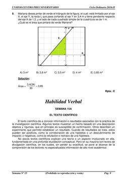 UNMSM-CENTRO PREUNIVERSITARIO 
Ciclo Ordinario 2016-II 
 
Semana Nº 15 
(Prohibida su reproducción y venta) 
Pág. 9 
8. 
Mari