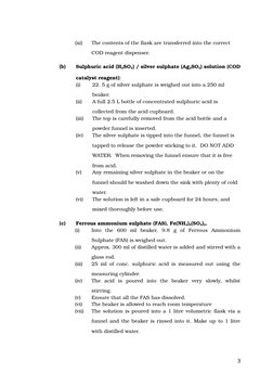 Cod Open Reflux Method COD Determination Lab Instructions | PDF | Chemical Substances | Chemistry