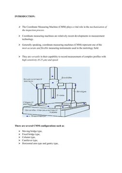 Types and Parts of Coordinate Measuring Machines | PDF | Equipment | Optics