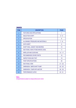 Ebara FSA Pump Technical Data Guide | PDF | Pump | Bronze