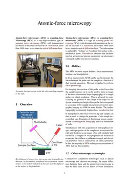 Atomic-force microscopy (https://en.wikipedia.org/wiki/Scanning_probe_microscopy)
Atomic-force microscopy (AFM) or scanning-f