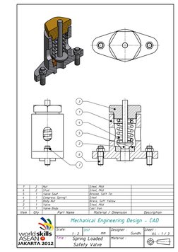 Steel, Mild
Nut
2
7
 
Steel, Mild
Stud
2
6
 
Bronze, Soft Tin
Valve Seat
1
5
 
Steel
Compress Spring1
1
4
 
Brass, Soft Yel