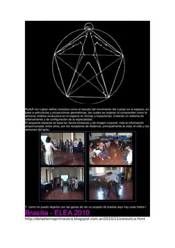 Rudolf von Laban define coreútica como el estudio del movimiento del cuerpo en el espacio, en 
base a estructuras y proyeccio