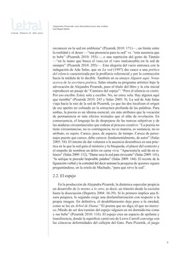 5
Alejandra Pizarnik: una identidad entre dos orillas
Luis Bagué Quilez
reconocer en la sed mi emblema” (Pizarnik 2010: 171)—