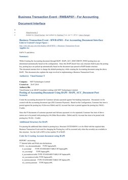 Customizing BAPI Posting Keys in SAP | PDF | Information Technology ...
