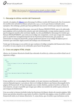 Manual de jQuery (http://jquery.com/)
http://desarrolloweb.com/manuales/manual-jquery.html
Página 9 de 200
Vídeo: Todo el pro