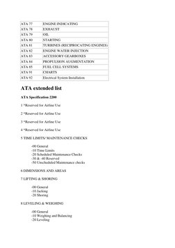 ATA Chapters Overview for Aviation | PDF | Aerospace Engineering | Aviation