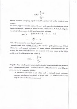 g
Lt'g'
scpe= *-
Z''
where w; is credit of ith subject, g; is grade point of ie subject and m is number ofsubjects in one
sem