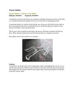 (http://1.bp.blogspot.com/-gshj8VBPAwk/Uy3QT1zFToI/AAAAAAAAJ2E/L393BDxM6vU/s1600/Murder+Riddles.jpg)Murder Riddles  
Murder
