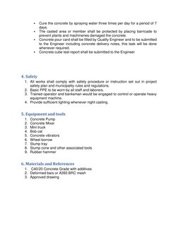 Slab on Grade Casting Method Statement | PDF | Concrete | Building ...