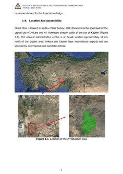        GEOLOGICAL AND GEOTECHNICAL INVESTIGATION REPORT FOR CRUSHER AREA 
  TD02‐AKA‐601‐C‐R‐0001 
 
 
 
2 
 
recommendations