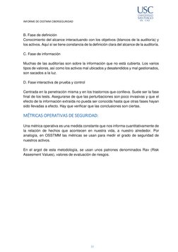 INFORME DE OSSTMM CIBERSEGURIDAD 
 
 
10 
 
 
 
B. Fase de definición 
Conocimiento del alcance interactuando con los objet