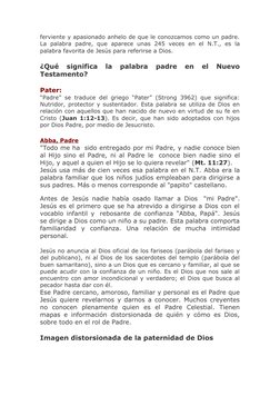 ferviente y apasionado anhelo de que le conozcamos como un padre.
La palabra  padre,  que aparece  unas  245  veces  en el N.