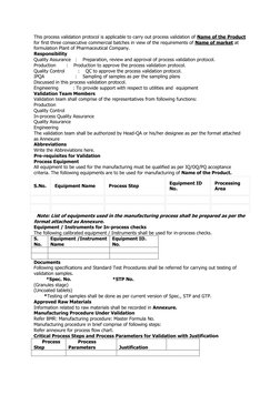 Process Validation Protocol Template | PDF | Verification And ...