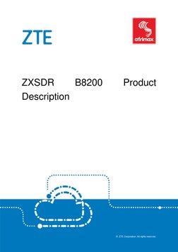 ZTE ZXSDR B8200 Product Description PDF | PDF | Lte
