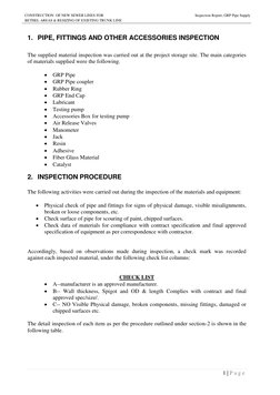 GRP Pipe Inspection Report for Bethel Project | PDF