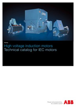 High voltage induction motors
Technical catalog for IEC motors
Catalog
