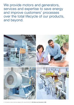 2  HV induction motors, technical catalog for IEC motors EN 06-2015 | BU Motors and Generators | ABB 
We provide motors and g