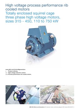 ABB | BU Motors and Generators | HV induction motors, technical catalog for IEC motors EN 06-2015  5
High voltage process per