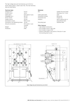 ABB | BU Motors and Generators | HV induction motors, technical catalog for IEC motors EN 06-2015  9
High voltage star point