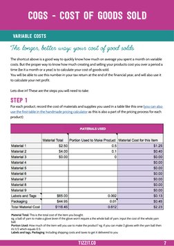7
COGS - COST OF GOODS SOLD
The longer, better way: your cost of good solds
The shortcut above is a good way to quickly know