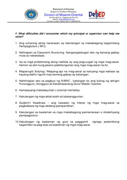DLL Reflection and Remarks Guide | PDF | Differentiated Instruction ...