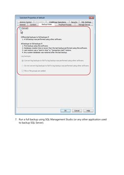 CommVault SQL Backup Best Practices | PDF | Backup | Database Transaction