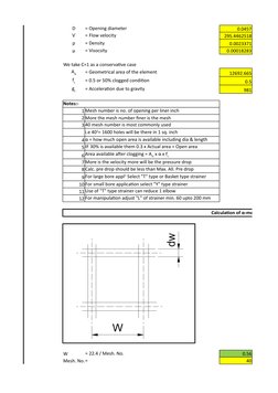 Strainer Design and Pressure Drop Calculations | PDF | Viscosity ...