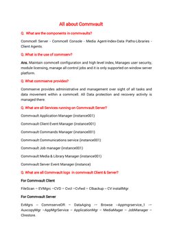 Commvault Overview and Key Components | PDF | Backup | File System