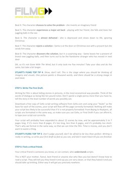 Beat 4. The character chooses to solve the problem - she invents an imaginary friend 
Beat 5. The character experiences