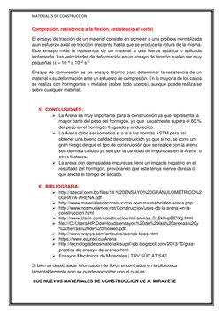 MATERIALES DE CONSTRUCCION 
Compresión, resistencia a la flexión, resistencia al corte) 
El ensayo de tracción de un material