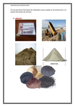 MATERIALES DE CONSTRUCCION 
El cual solo tiene información de materiales nuevos usados en la construcción y no 
posee informa