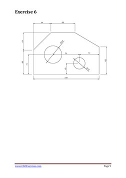 20 Days of 2D CAD Exercises Guide | PDF