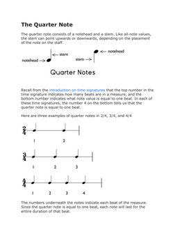 Understanding Quarter Notes and Rests | PDF | Rhythm And Meter ...