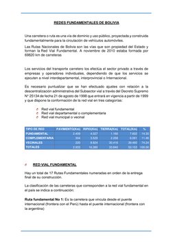 Red Vial Fundamental de Bolivia | PDF | Bolivia | La carretera