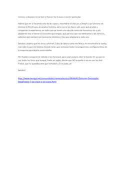 reinicio, y despues no se bien si fueron las 3 cosas o una en particular.  
 
Habria que ver si haciendo solo de de copiar y