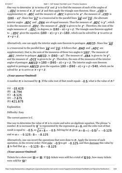 8/13/2017
Math 1 - SAT Subject Test Math Level 1 Practice Questions
https://subjecttestspractice.collegeboard.org/practice/pr